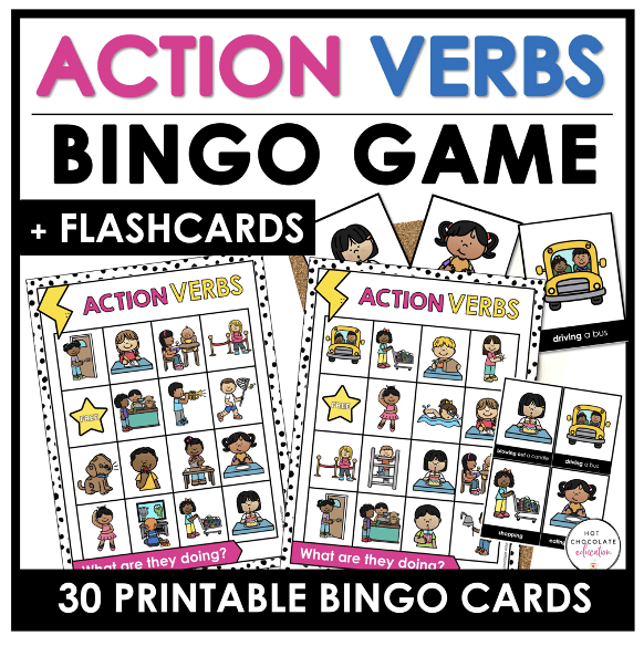 Games You Need to Teach Action Verbs in the Classroom - Hot Chocolate Teachables