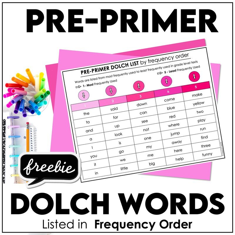 Sight Word Games That Actually Work + A Free Pre-Primer Freebie - Hot Chocolate Teachables