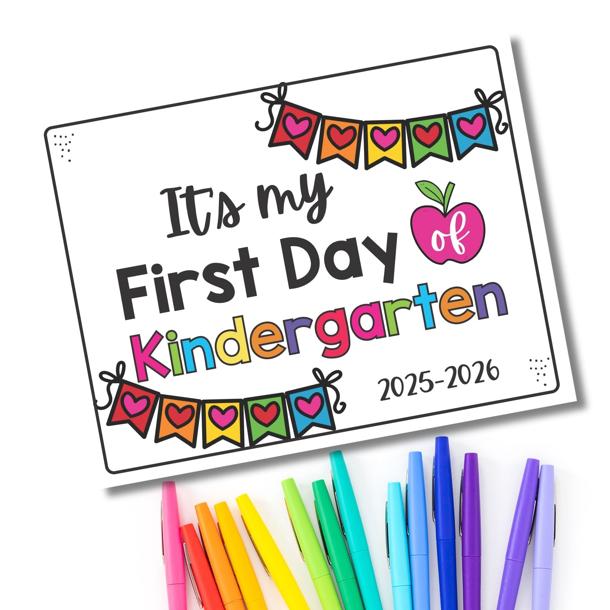 First Day / Last Day of School Signs - Hot Chocolate Teachables