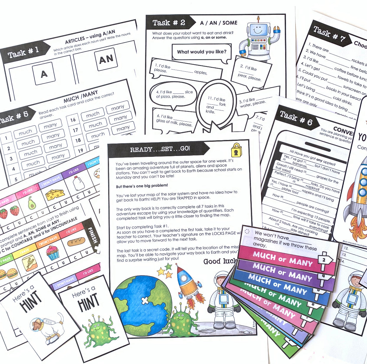 Parts of Speech - Hot Chocolate Teachables