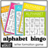 Alphabet Letter Formation Bingo Game | Lowercase Letter Tracing - Hot Chocolate Teachables