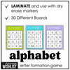 Alphabet Letter Formation Bingo Game | Practice Lowercase Letters - Hot Chocolate Teachables