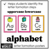 Alphabet Letter Formation Posters with numbered steps | Uppercase & Lowercase - Hot Chocolate Teachables