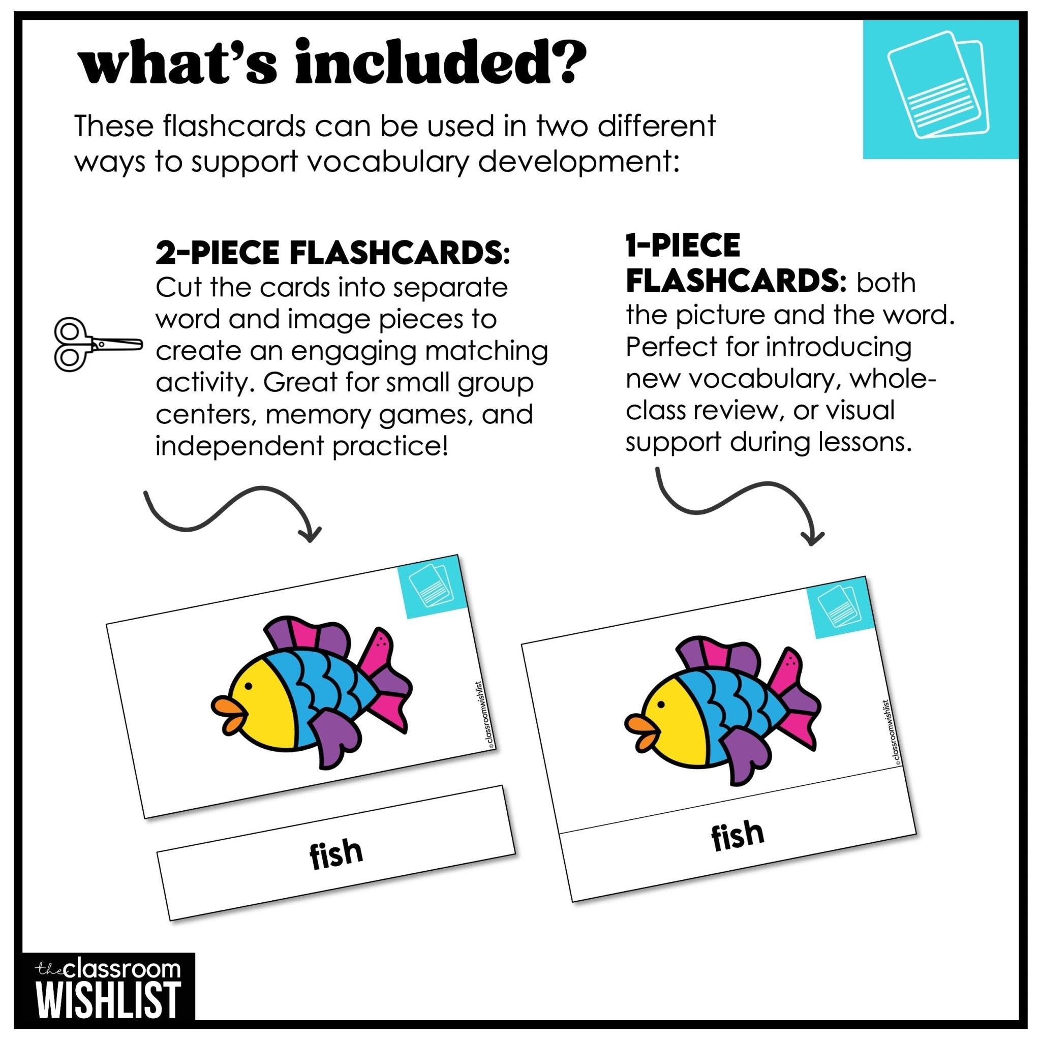 Animals Flashcard Bundle | Zoo, Farm & Pets | Flash Cards & Picture Dictionary - Hot Chocolate Teachables