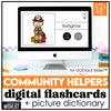 Community Helpers - Jobs & Career Digital Flashcards & Picture Dictionary - Hot Chocolate Teachables