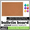 Create Your Own Bulletin Board - Mock Up with Push Pins | Add your own resources - Hot Chocolate Teachables