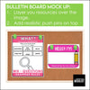 Create Your Own Bulletin Board - Mock Up with Push Pins | Add your own resources - Hot Chocolate Teachables