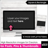 DESKTOP COMPUTER SCREEN Mock - ups | Add your own TEXT AND IMAGES - Wood Shiplap - Hot Chocolate Teachables