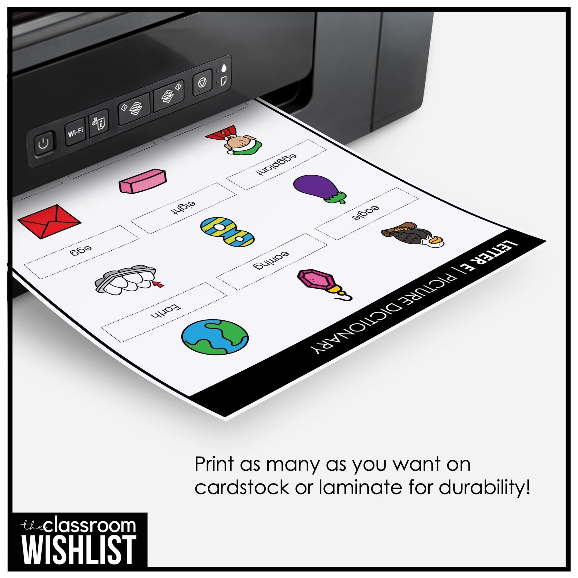 ESL Alphabet Flashcards - Beginning Sound Vocabulary Cards + Picture Dictionary - Hot Chocolate Teachables