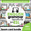 ESL Beginner - Elementary Grammar Basic Concepts Boom Card™ Bundle - Hot Chocolate Teachables