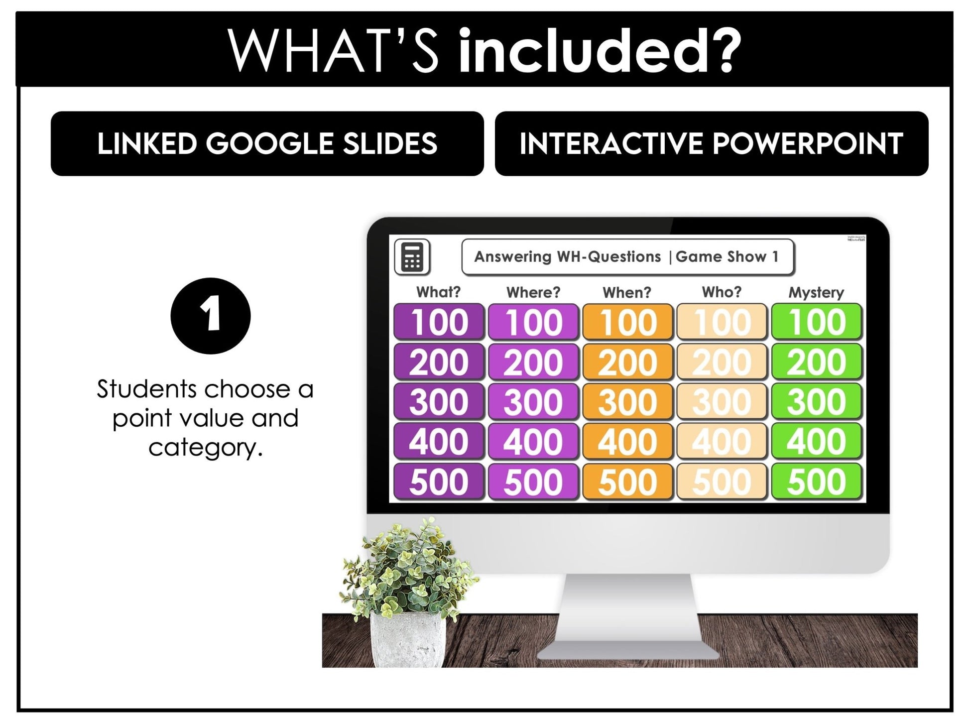 ESL GRAMMAR SKILLS BUNDLE - 30 Jeopardy Style Digital Game Shows - Hot Chocolate Teachables