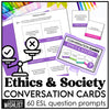 Ethics & Morality in Society Conversation Starter Questions | 60 Prompts | ESL - Hot Chocolate Teachables