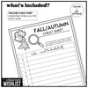 Fall Vocabulary Scavenger Hunt - Autumn Activity - Search for Objects w/ clues - Hot Chocolate Teachables