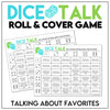 Favorites | Dice Talk Roll and Speak Game | Table Talk Dice - Hot Chocolate Teachables