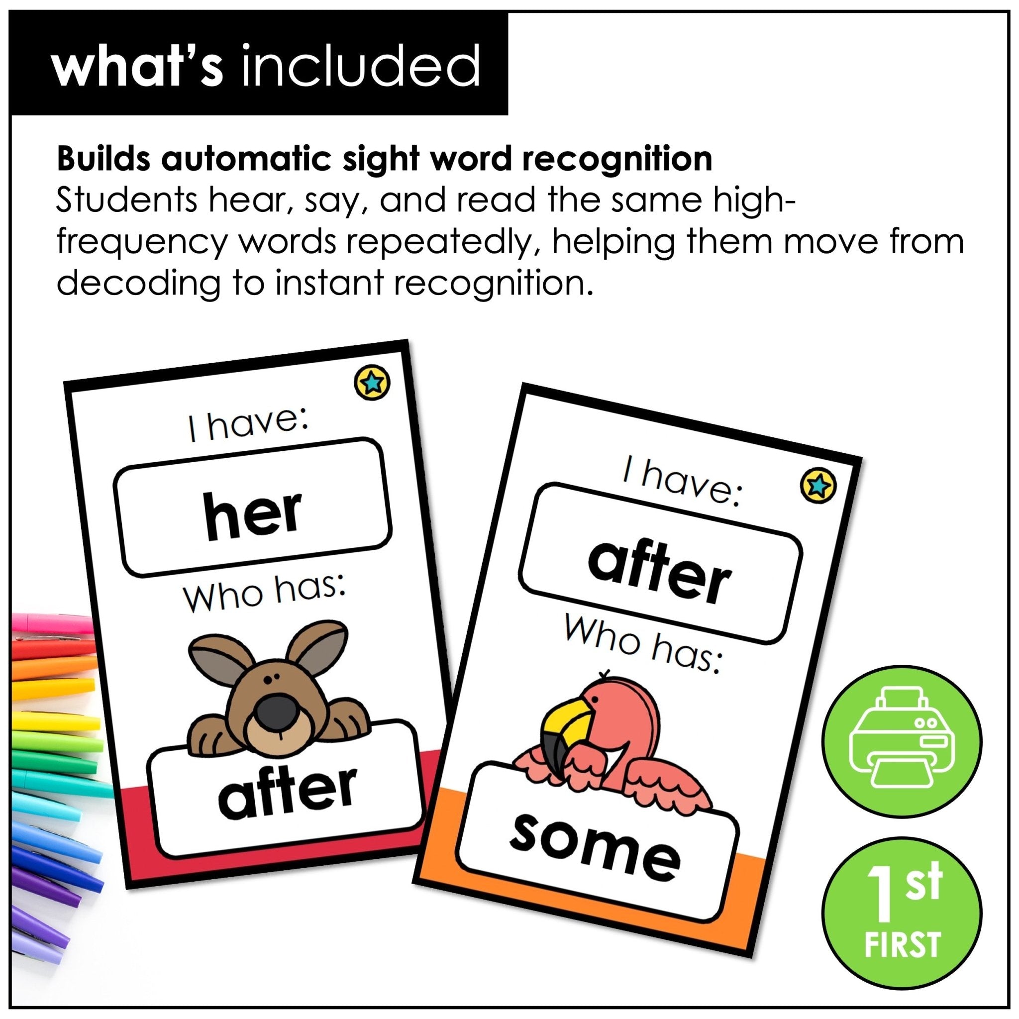 First Grade Sight Words - Dolch High Frequency Words | Reading Skills Game - Hot Chocolate Teachables