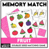 Fruit Vocabulary Memory Game | Printable Picture Card Matching Activity - Hot Chocolate Teachables