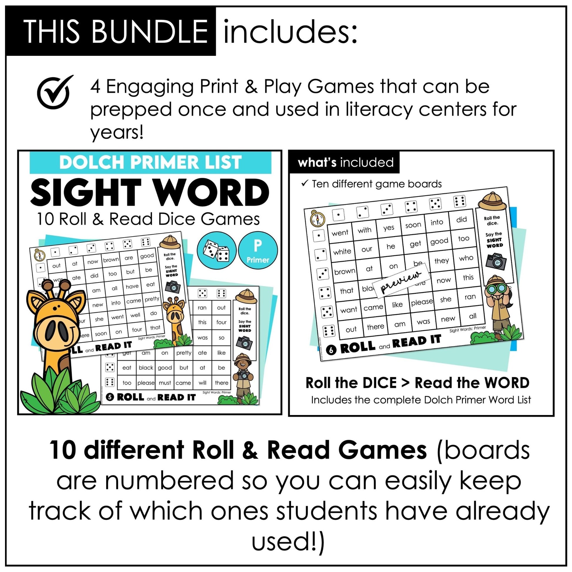 Go Fish Game – Primer Sight Words Dolch Reading Practice Card Game - Hot Chocolate Teachables