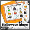 Halloween Bingo Game for Preschool & Kindergarten | Fun ESL Vocabulary Activity - Hot Chocolate Teachables