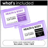 Health and Body Vocabulary CLIP CARD activity task cards for ELL ESL ELD - Hot Chocolate Teachables