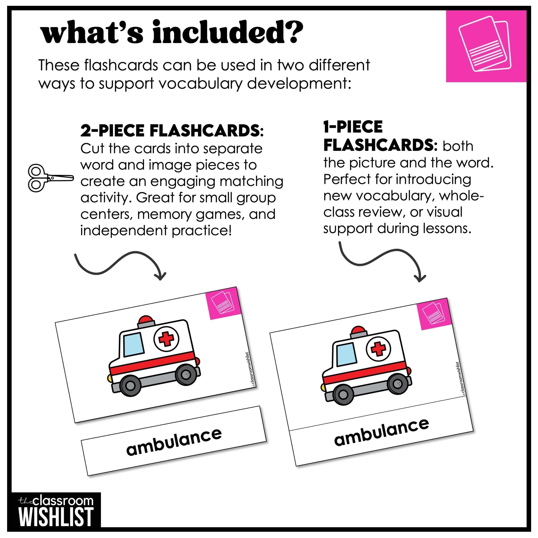 Health & Body Vocabulary Flashcards | Digital + Print | Picture Dictionary | ESL - Hot Chocolate Teachables