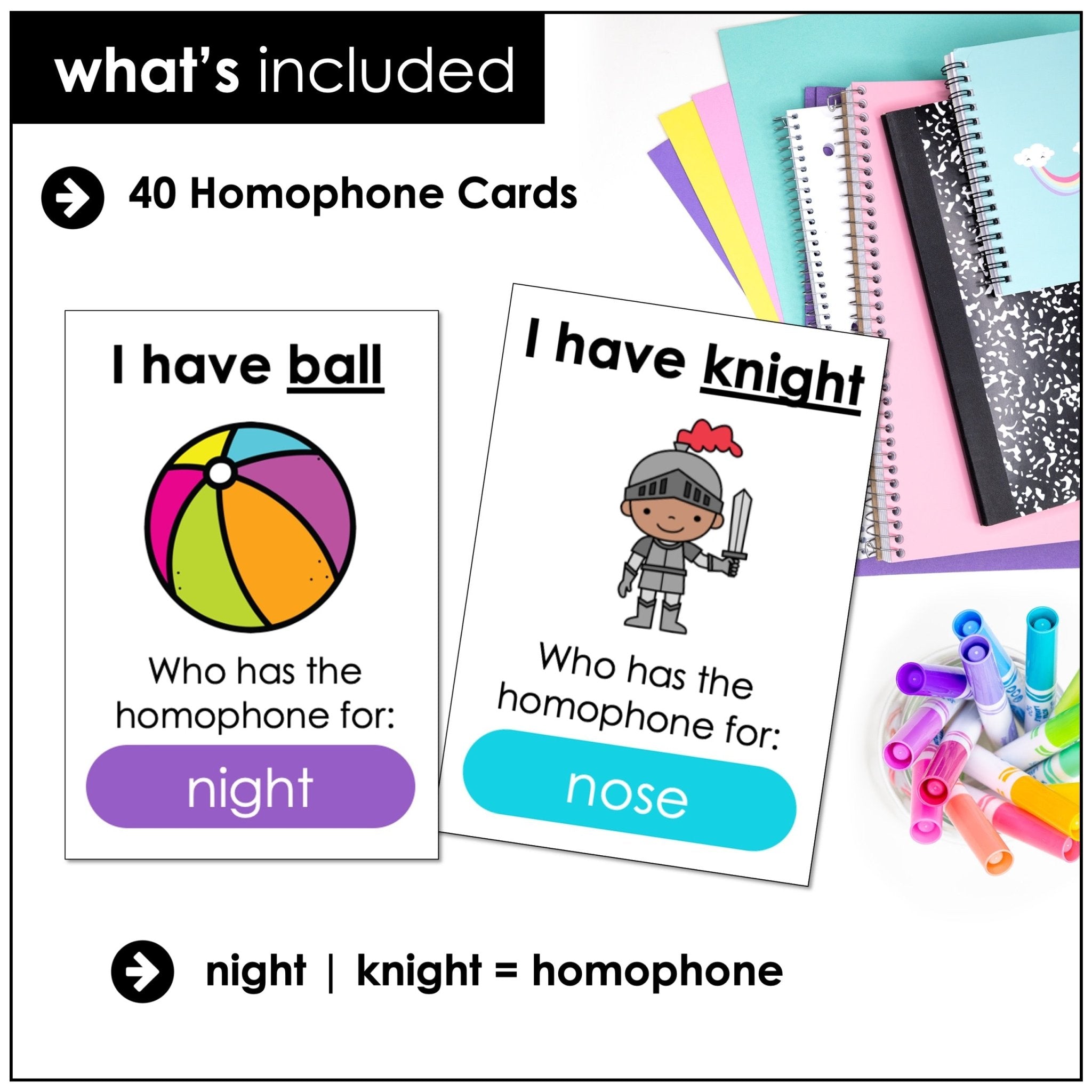 Homophones I Have, Who Has? Game – Frequently Confused Words for Grades 2–4 - Hot Chocolate Teachables