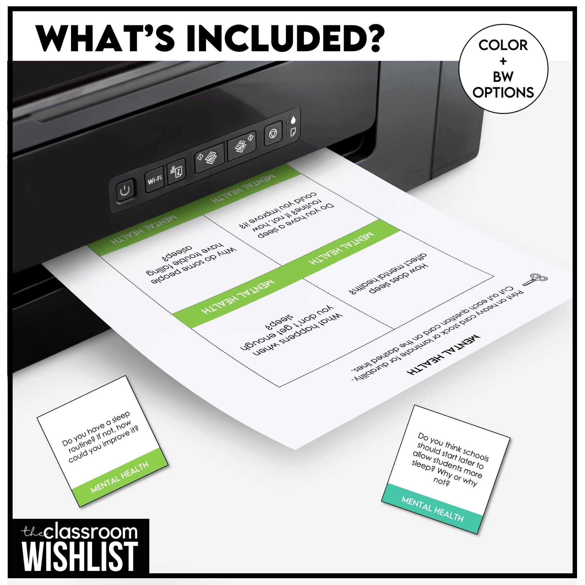 Mental Health & Well - Being Conversation Question Cards | 60 Discussion Prompts - Hot Chocolate Teachables