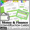 Money & Financial Responsibility Conversation Cards | 60 Discussion Prompts - Hot Chocolate Teachables