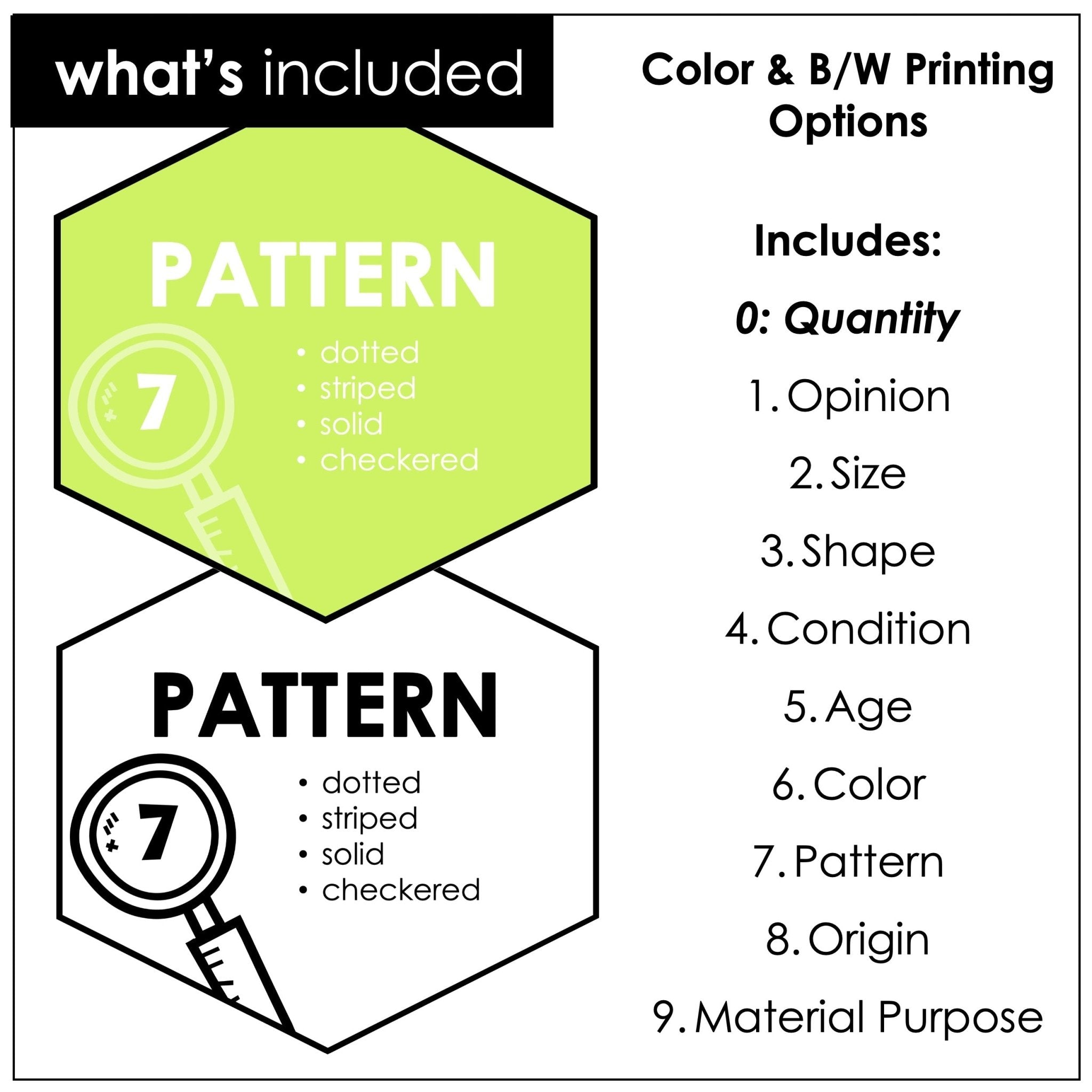 Order of Adjectives Posters – Pastel Grammar Anchor Charts - Hot Chocolate Teachables