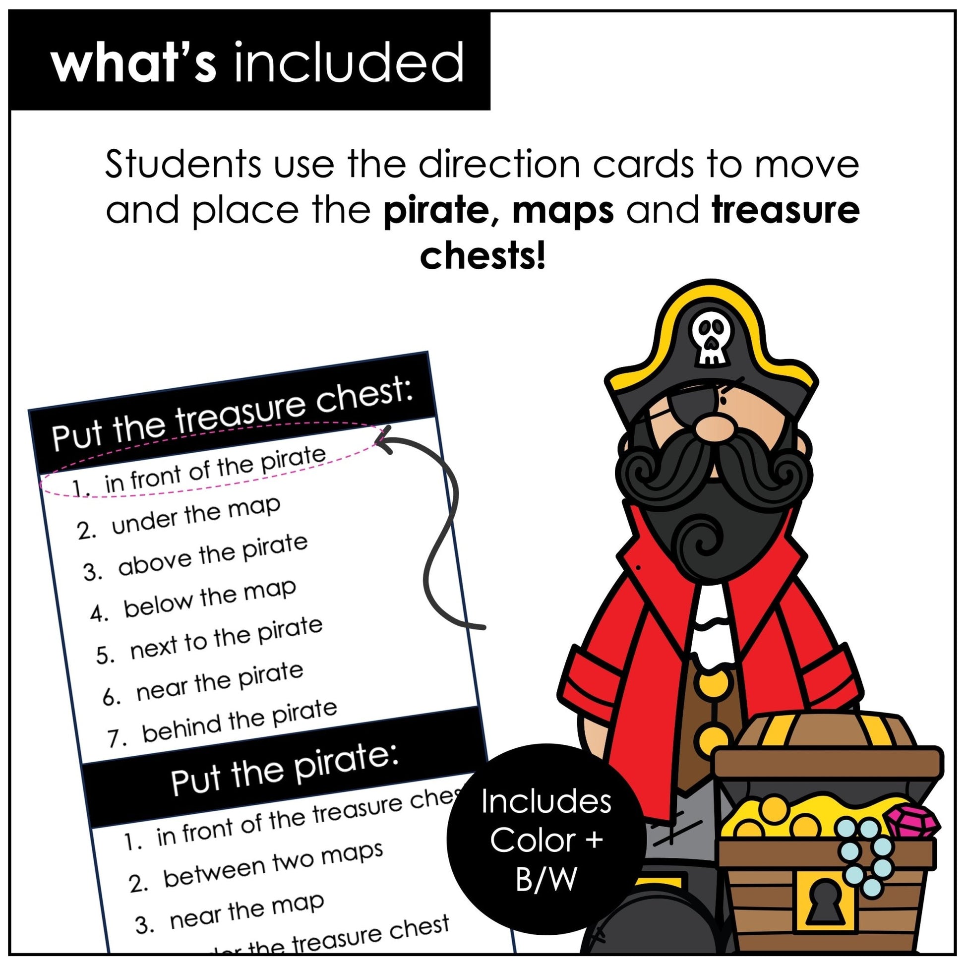 Positional Words – Prepositions of Place Practice for Pre - K, Kindergarten & ESL - Hot Chocolate Teachables