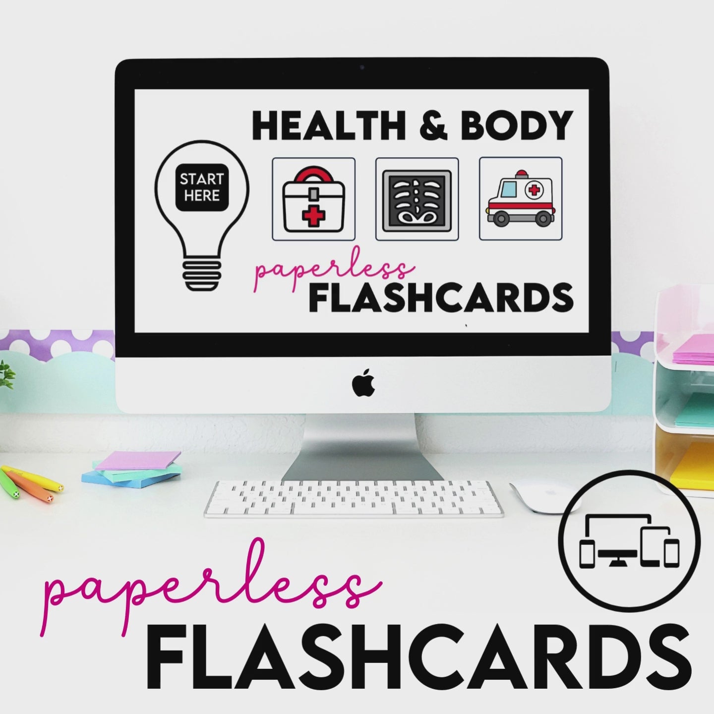 Load video: Health &amp; Body Google Slide™ Flash Cards &amp; Vocabulary Picture Dictionary