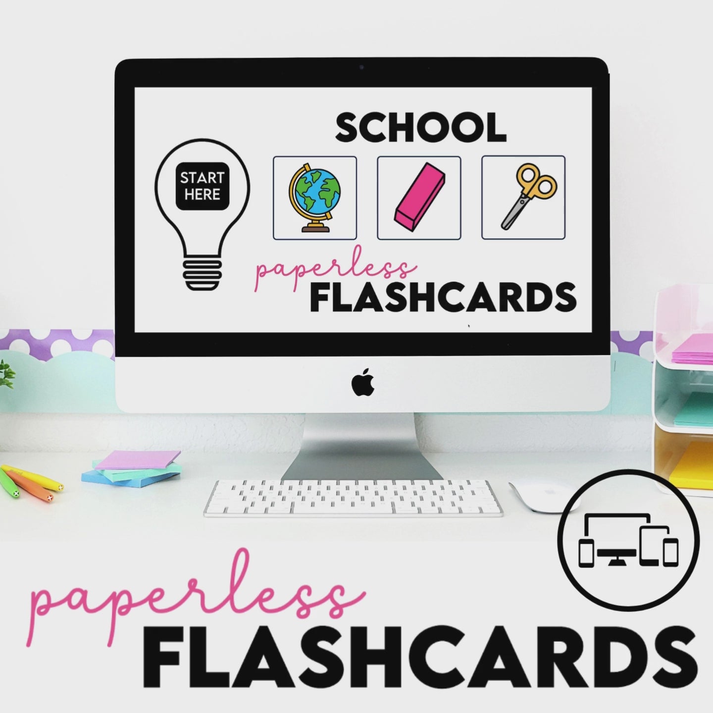Load video: School &amp; Classroom Vocabulary Digital Flashcards &amp; Picture Dictionary – ESL Resource
