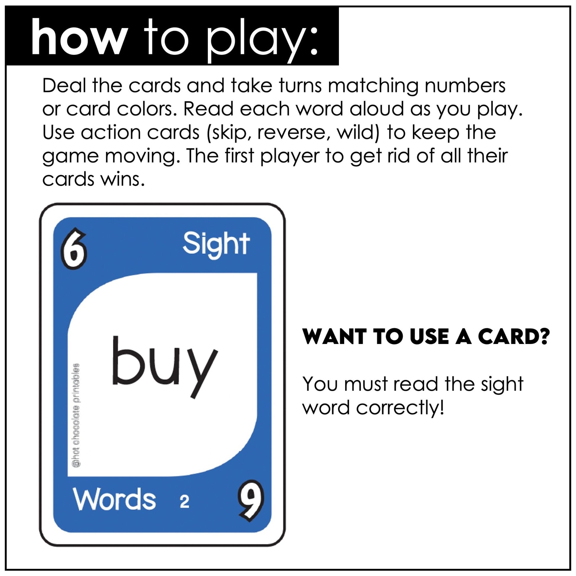 Primer Sight Word Card Game for 1st & 2nd Grade - Hot Chocolate Teachables