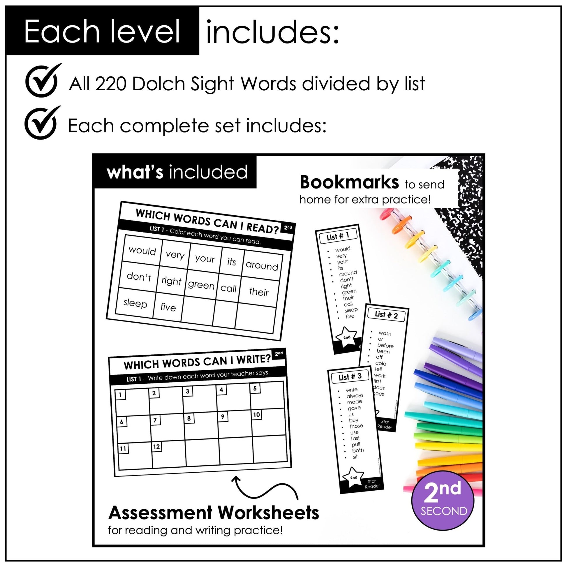 Sight Word Progress Reports BUNDLE | Assessment & Evaluation Tools Pre - Primer through 3rd - Hot Chocolate Teachables