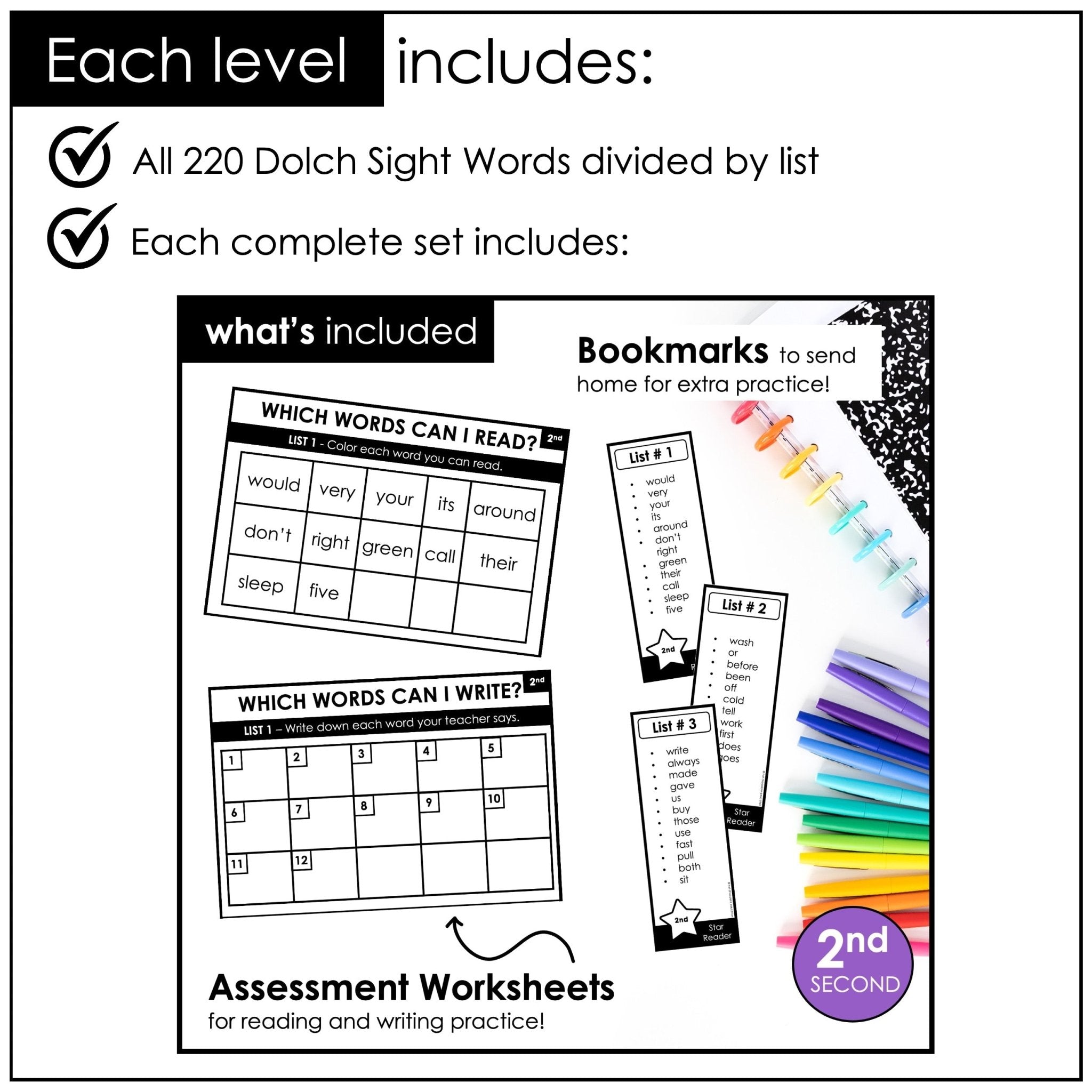 Sight Word Progress Reports BUNDLE | Assessment & Evaluation Tools Pre - Primer through 3rd - Hot Chocolate Teachables