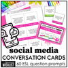 Social Media & Digital Life Conversation Cards | 60 ESL Discussion Questions - Hot Chocolate Teachables