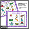 Spring Bingo Game for Preschool and Kindergarten - Easy Vocabulary Bingo Cards - Hot Chocolate Teachables