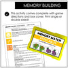 Vegetable Vocabulary Memory Game | Picture Cards | Matching Activity - Hot Chocolate Teachables