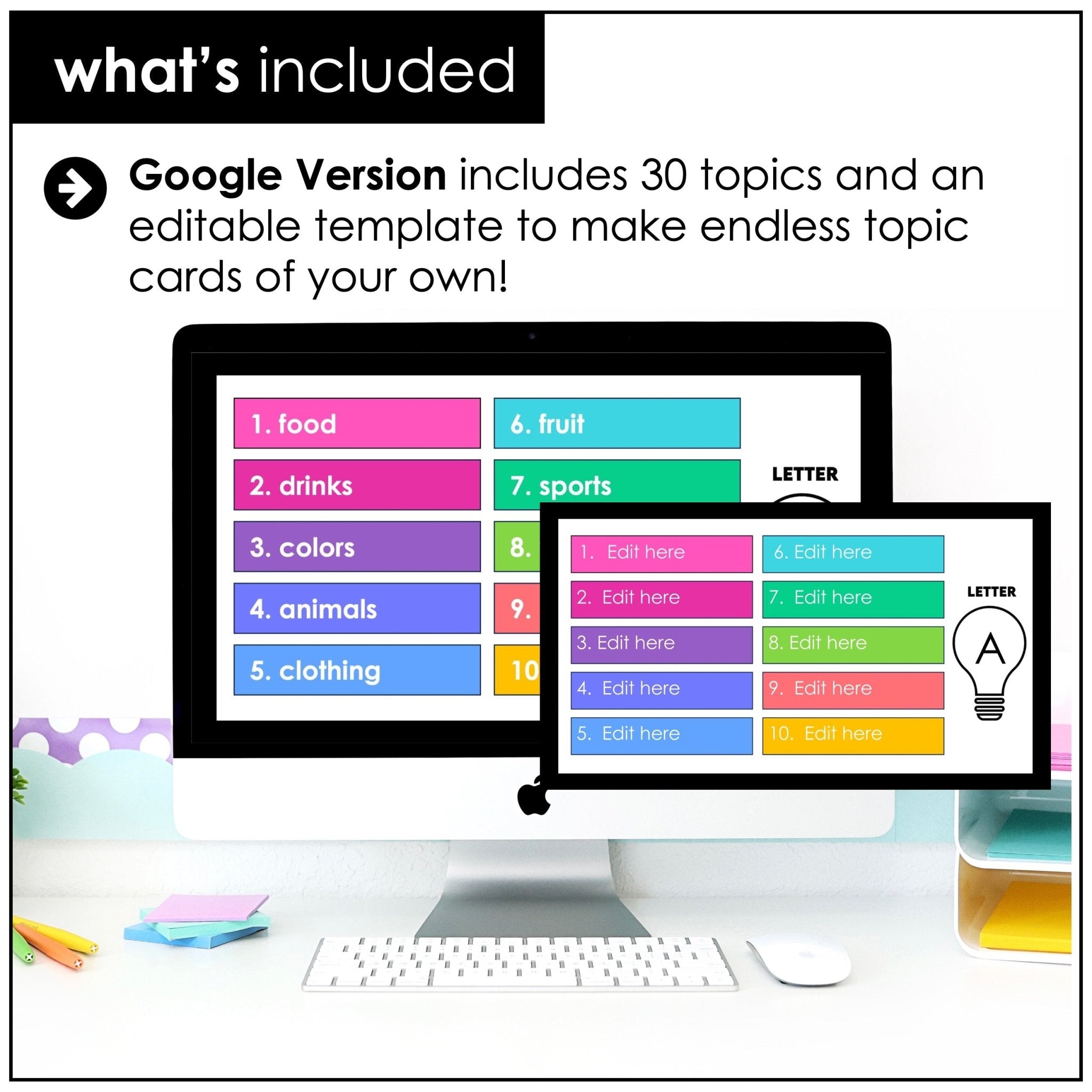 Whiteboard Scattergories | Vocabulary Building Whole Class Activity - Hot Chocolate Teachables