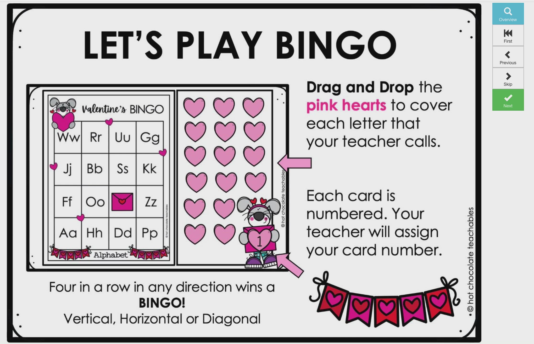 Load video: Valentine's Day Alphabet Fluency Bingo Game
