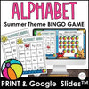 Alphabet Bingo Bundle : Summer Theme Game Board Pack - Hot Chocolate Teachables