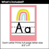 Alphabet Letter Posters Classroom Decor | Preschool / K / 1st - Hot Chocolate Teachables