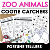 Animal Vocabulary Cootie Catcher Activity - Fortune Tellers & Worksheets - Hot Chocolate Teachables