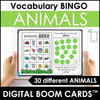 Animals | Bingo Game Boom Cards - Hot Chocolate Teachables