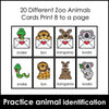 Animals - Memory Game Matching Activity Cards for ELL / ESL - Hot Chocolate Teachables