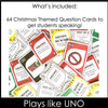 Christmas Card Game | Holiday Questions - Trivia - Vocabulary - Hot Chocolate Teachables