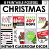 Christmas Posters | Winter Classroom Decor - December Printable Quote Posters - Hot Chocolate Teachables