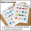 Clothes Vocabulary Building Bingo Game BUNDLE - Print & Digital Versions - Hot Chocolate Teachables