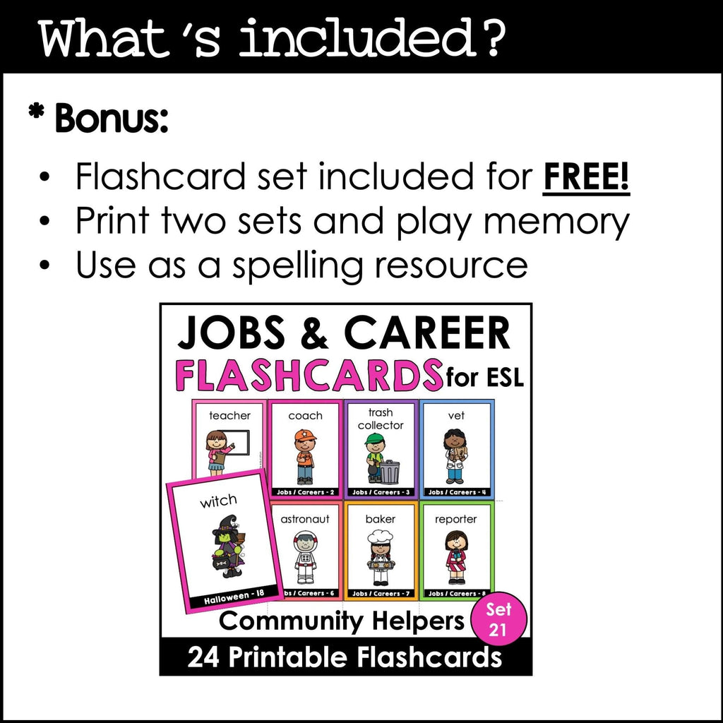 Community Helpers Activity Pack: Posters | Games | Task Cards & Activity Bundle - Hot Chocolate Teachables