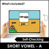 CVC Short A: BOOM CARDS™ – Digital Task Cards for Beginning Readers - Hot Chocolate Teachables