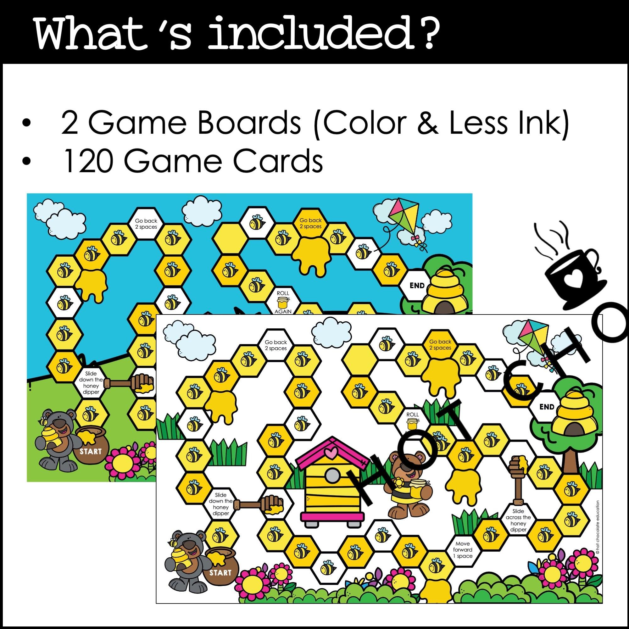 CVC WORD FLUENCY Board Game Kit: Short Vowels A - E - I - O - U - Hot Chocolate Teachables